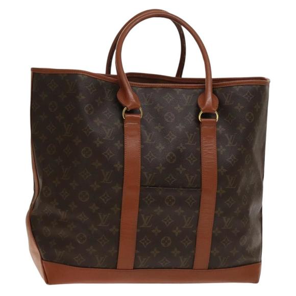 LOUIS VUITTON Monogram Sac Weekend GM Tote Bag M42420 LV Auth 138374 - Picture 1 of 16